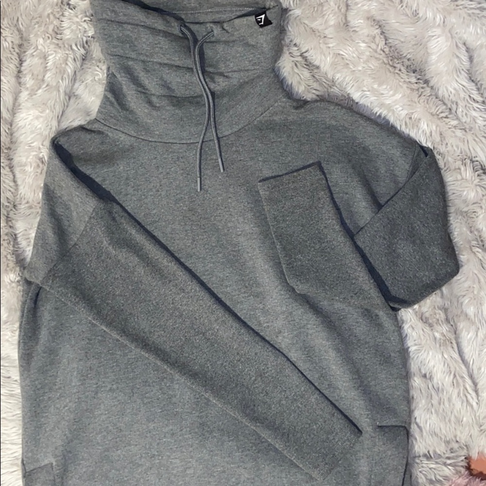 Gymshark turtle neck pullover.